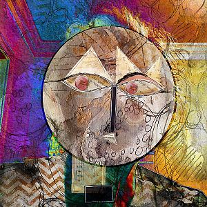 Self Portrait  la Paul Klee