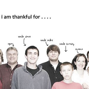 i am thankful for . . . family