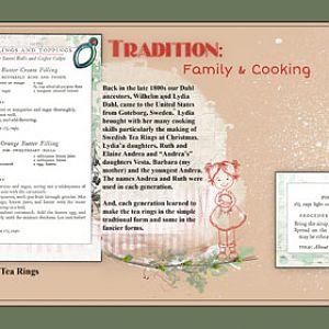 Traditions:  Family & Cooking
