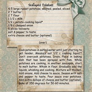 scalloped potatoes recipe