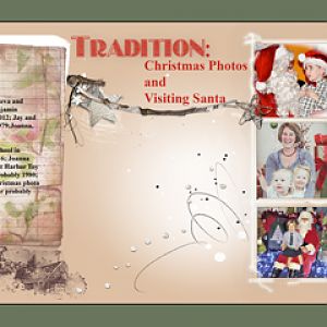 Traditions:  Christmas Photos and Visiting Santa