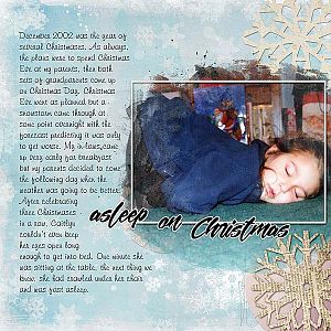 Asleep on Christmas