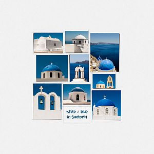 white & blue in Santorin