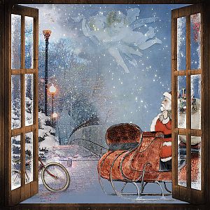 Room Scene with Holiday Wall Art