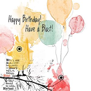 Bird Birthday Blast Card