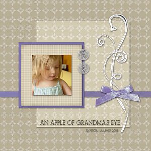 An Apple Of Grandma's Eye