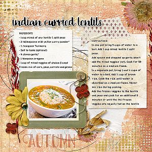 Curried Indian Lentils