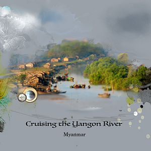Cruising the Yangon River, Myanmar