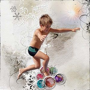 Challenge - make a winter layout using a summer photo