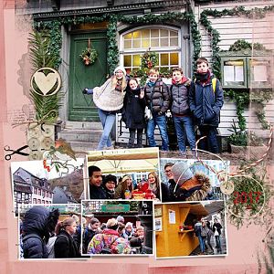 In the Christmas market to Monschau ( Germany) with my pupils