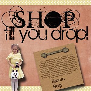 Shop Til You Drop - Jodie McNally Spotlight Challenge