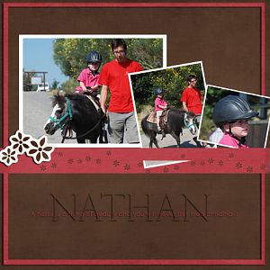 Nathan and horse riding