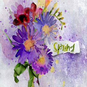 spring watercolor