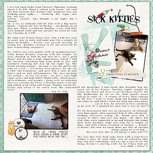 2018 Sick Kitties for letter art challenge