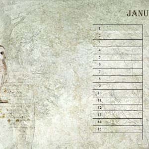 January Birthday Calendar