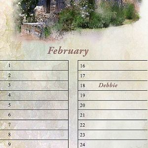 Bright Eyes Feb Calendar