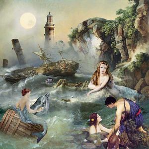 Mythical Sea Nymphs and Sirens