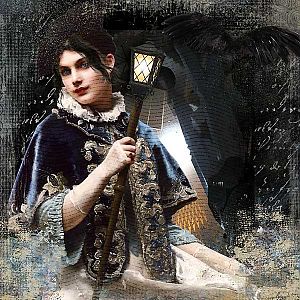 Victorianism Lady with Lamp