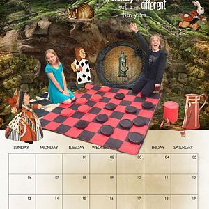 Challenge #4 Storybook/Fantasy - Sept Calendar page