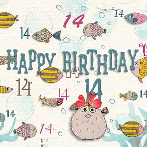 Birthday - 14 card