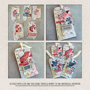 Altered Paper Clips and Gift Tags by Marisa