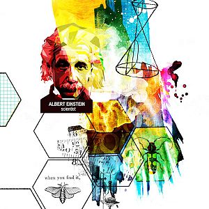 Color Challenge - Albert Einstein