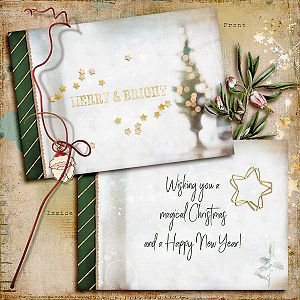 Merry & Bright Card redo Day 7