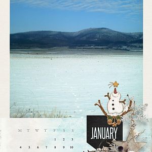 2021 template Calendar ~January