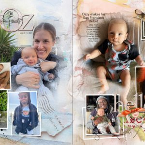 MultiFoto Template Album 1 Pages 7 & 8 Oz in SF