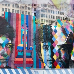 Bob Dylan Mural in Minneapolis