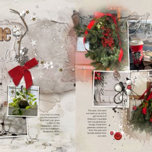 Project Template Album 7 Page 6 - ArtPlay Palette Yuletide - Weekend Home