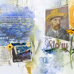 Project Template Album 7 Mini Palette Amity Van Gogh Experience