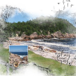 aA Scenic Layered Template Album 6 - Nova Scotia