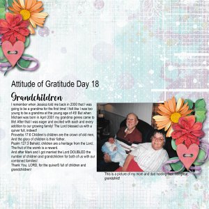 Attitude of Gratitude Day 18 - Grandchildren