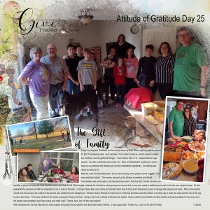Attitude of Gratitude Day 25 - The Gift of Family