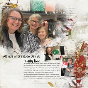 Attitude of Gratitude Day 26 - Family Time