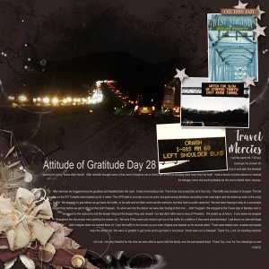 Attitude of Gratitude Day 27 - Travel Mercies