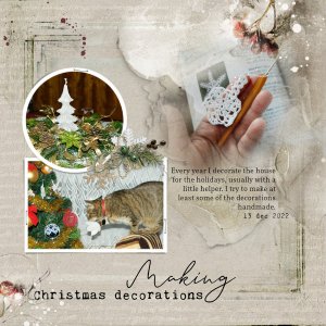 DAY 10 -Making christmas decorations