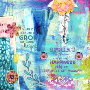 Spring Art Journal Page