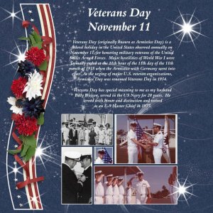 Veteran's Day - November 11