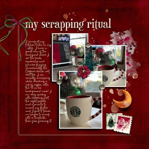 12 Days - Day 1 (Secret Gift #1) My Scrapping Ritual