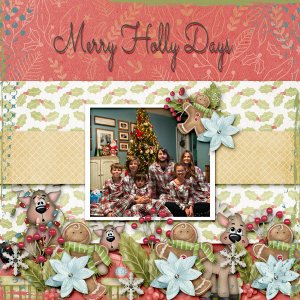 Day 3 Create a Border Challenge:  Merry-Holly-Days