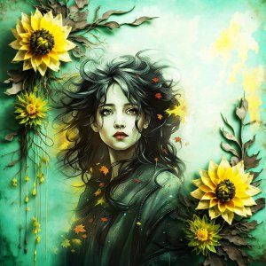 Yellow Flower Girl