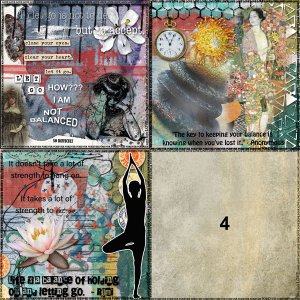 March Art Journaling Divided Template Weeks 1, 2 and 3
