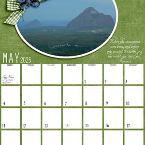 May 2025 Calendar page