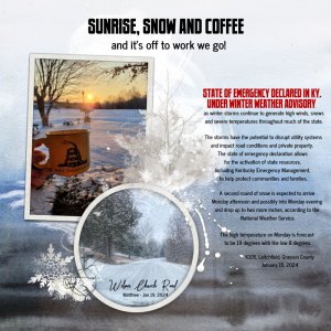 Sunrise, Snow and Coffee