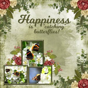 Happines is "catching" butterflies!