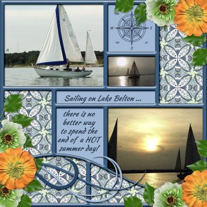 Sailing on Lake Belton