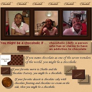 You might be a chocoholic if...