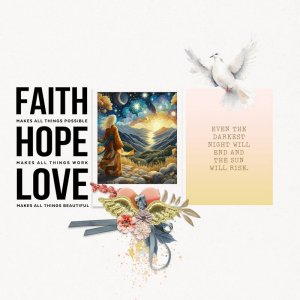 Faith , hopes and love.